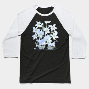 white floral beautyful art Design Baseball T-Shirt